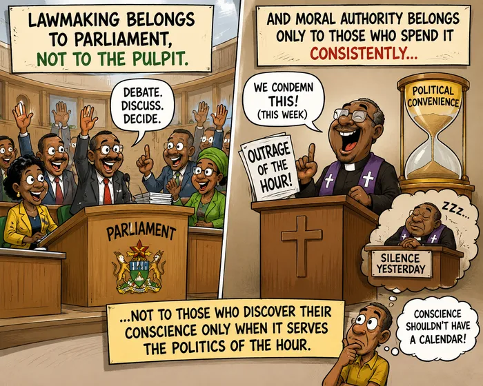 Lawmaking belongs to Parliament, not to the pulpit.