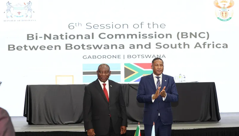 Ramaphosa, Boko push for faster SA-Botswana integration, border bottlenecks and trade