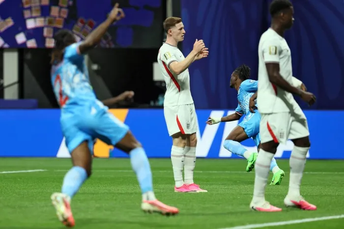 THE Democratic Republic of Congo forward Brian Cipenga celebrates scoring his team’s historical goal against England during the Round of 32 match of the 2026 Fifa World Cup at Atlanta Stadium in Atlanta.