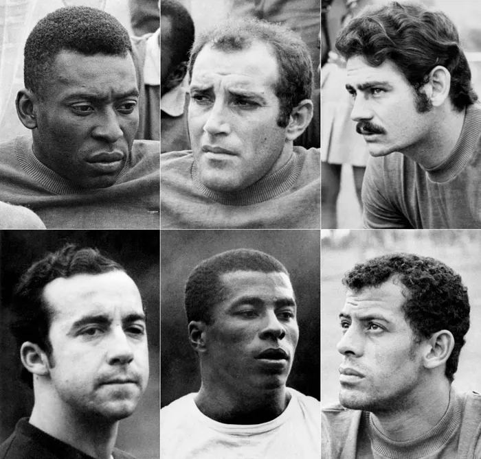 The legends of Brazil's 1970's World Cup winning team. From top left, Pele, Gerson, Rivelino, Tostao and Jaïrzinho. Photo: AFP