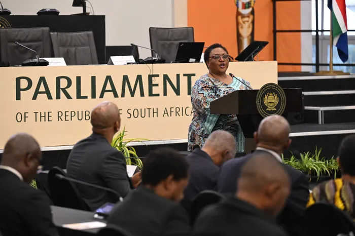 National Assembly Speaker, Thoko Didiza.