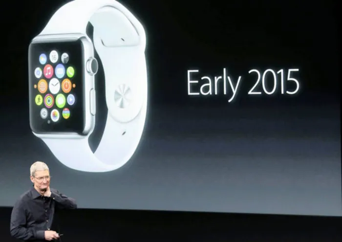With two words, Apple may have chilled the holiday market for wearables. Picture: Marcio Jose Sanchez/AP
