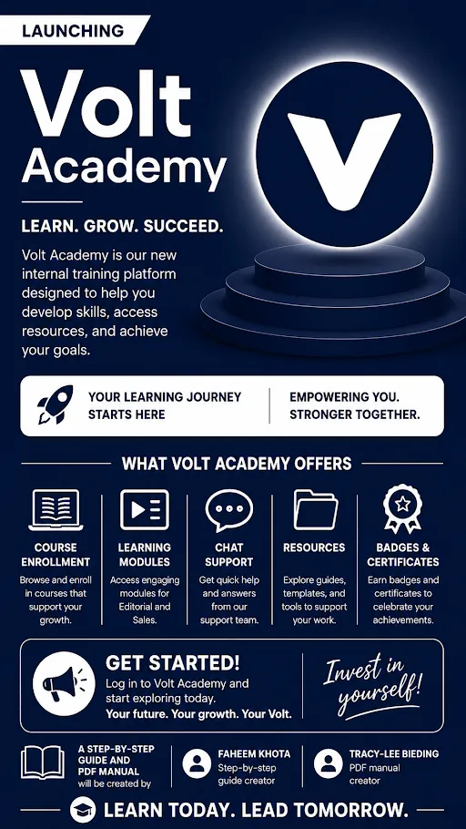 Level up your career with Volt Academy