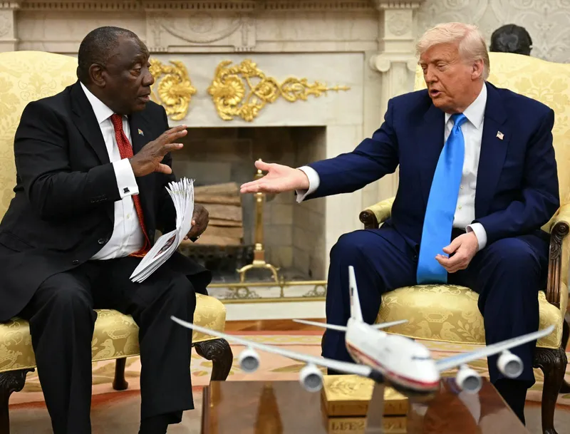 Trump ambushes Ramaphosa over 'genocide' accusation