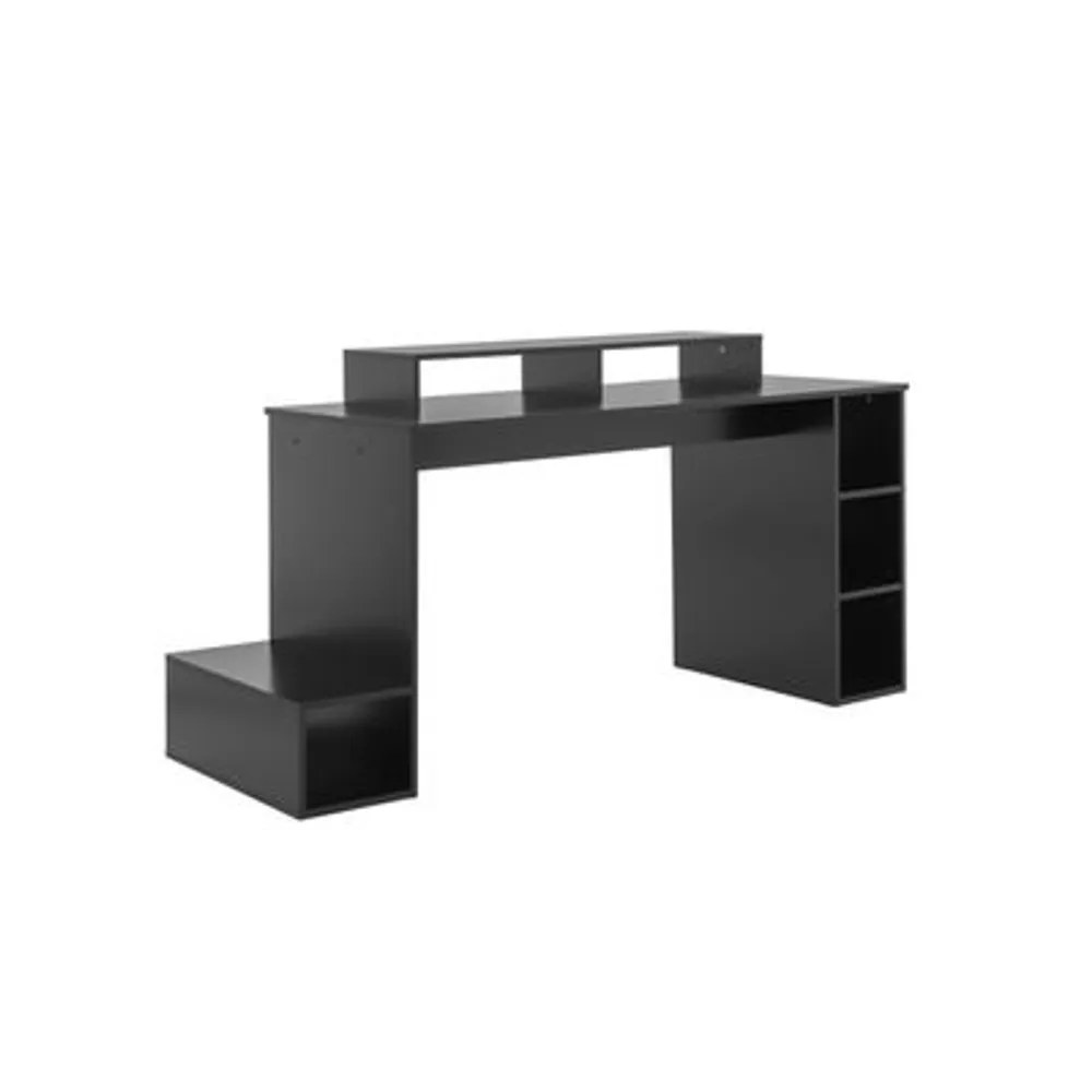  black gaming desk