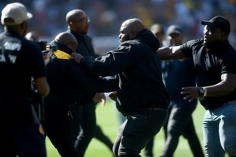 WATCH | Soweto derby chaos: Warm-up brawl between Chiefs and Pirates officials sparks ugly pre-match scenes