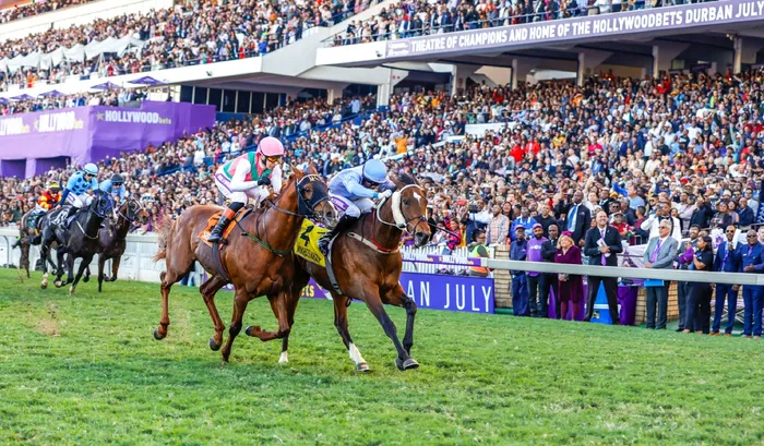 Thoroughbreds, high fashion and trackside thrilling energy. There’s nothing quite like the Hollywoodbets Durban July.