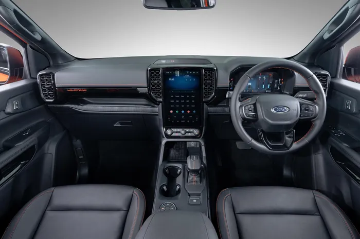 The Ranger features Wildtrak-specific trim, contrasting stitching and premium upholstery.