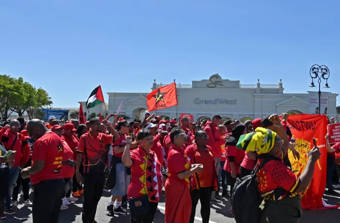 Labour unions protest planned GrandWest retrenchments