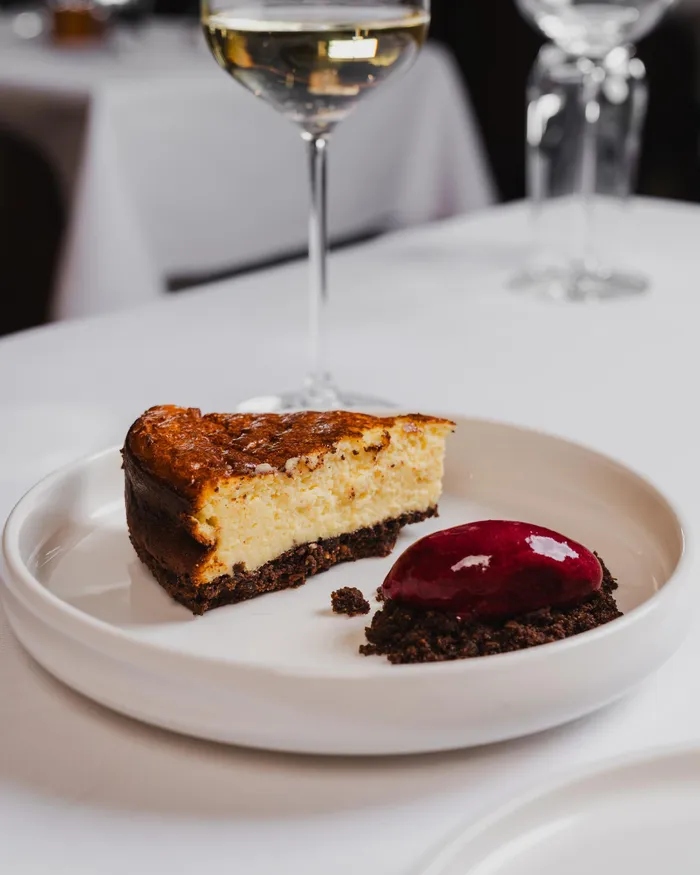 The baked cheesecake was truly sublime. 
