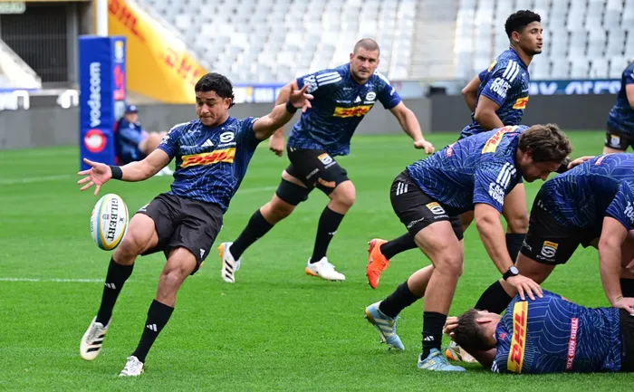 Imad Khan during the captain’s run at DHL Stadium in Cape Town  ahead of their United Rugby Championship (URC) quarter-final clash against Cardiff Rugby on Saturday. 