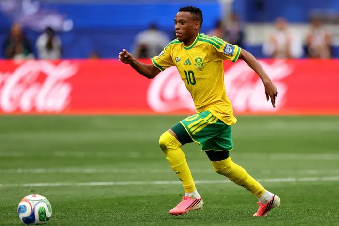 Legend Pitso Mosimane is backing Relebohile Mofokeng to shine in Europe following his blockbuster move from Orlando Pirates to Royale Union Saint-Gilloise. Photo: AFP