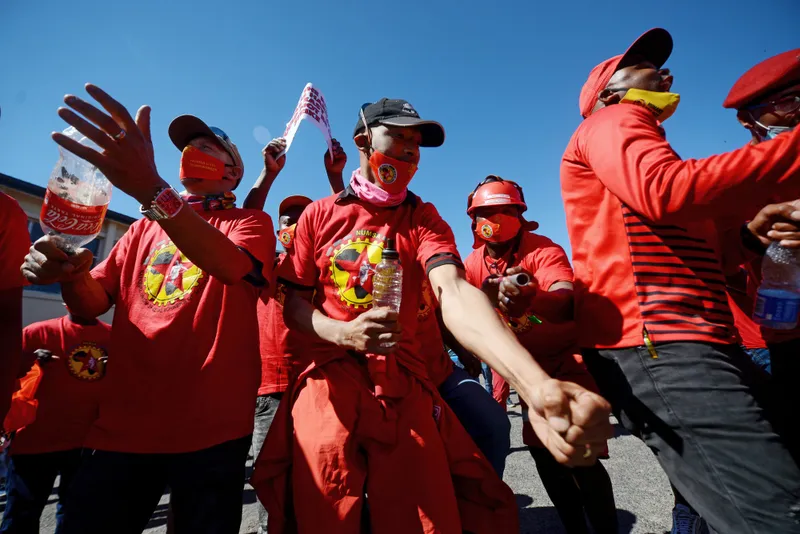 Numsa members strike at Sibanye Rustenburg contractor over pay and conditions