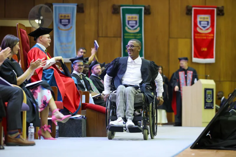 Riyaadh Kader: From paralysis at 13 to law graduate at UWC