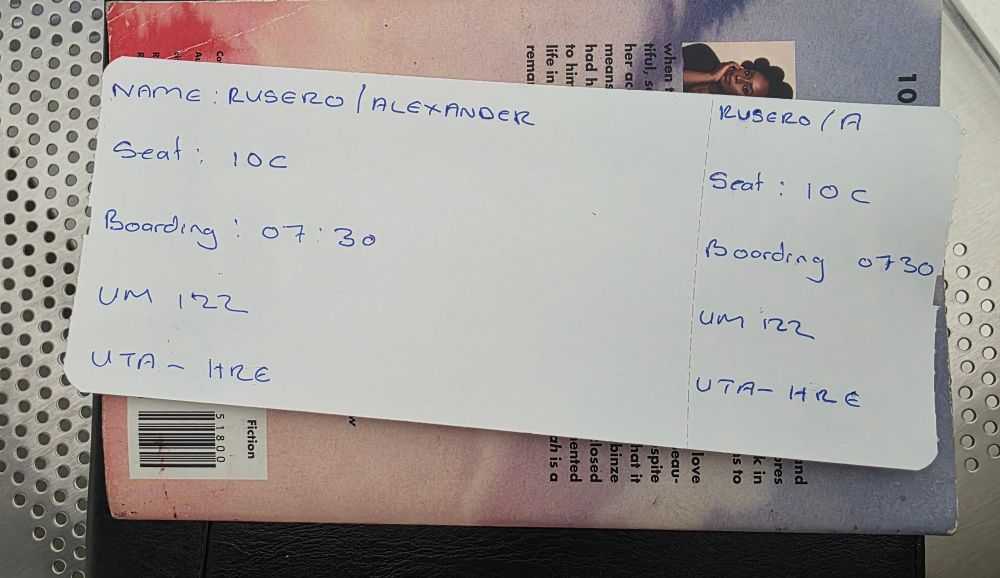Air Zimbabwe’s handwritten boarding passes spark fun and security ...