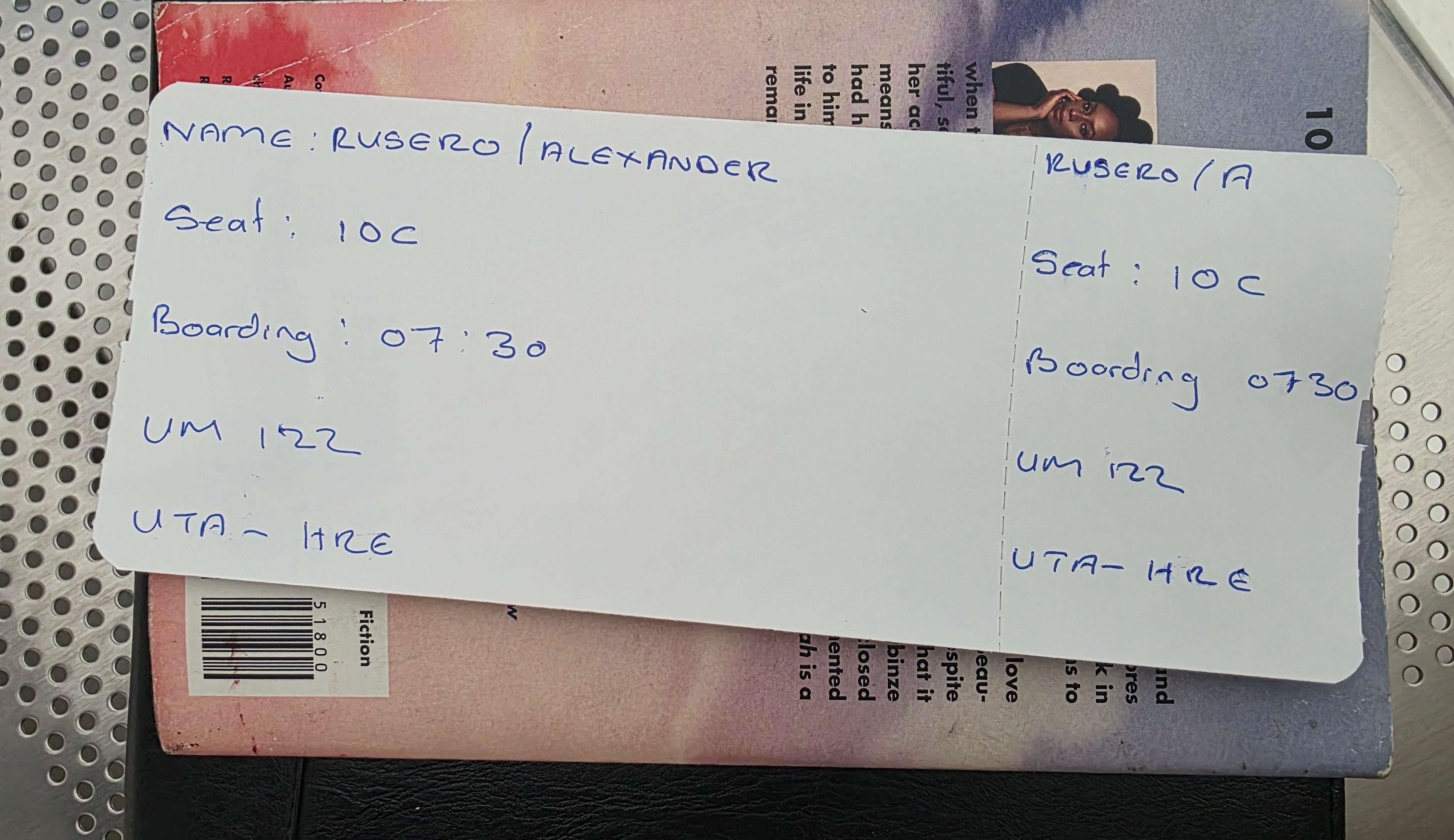 Air Zimbabwe’s handwritten boarding passes spark fun and security concerns online