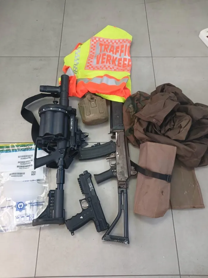 The items recovered during the operation. 