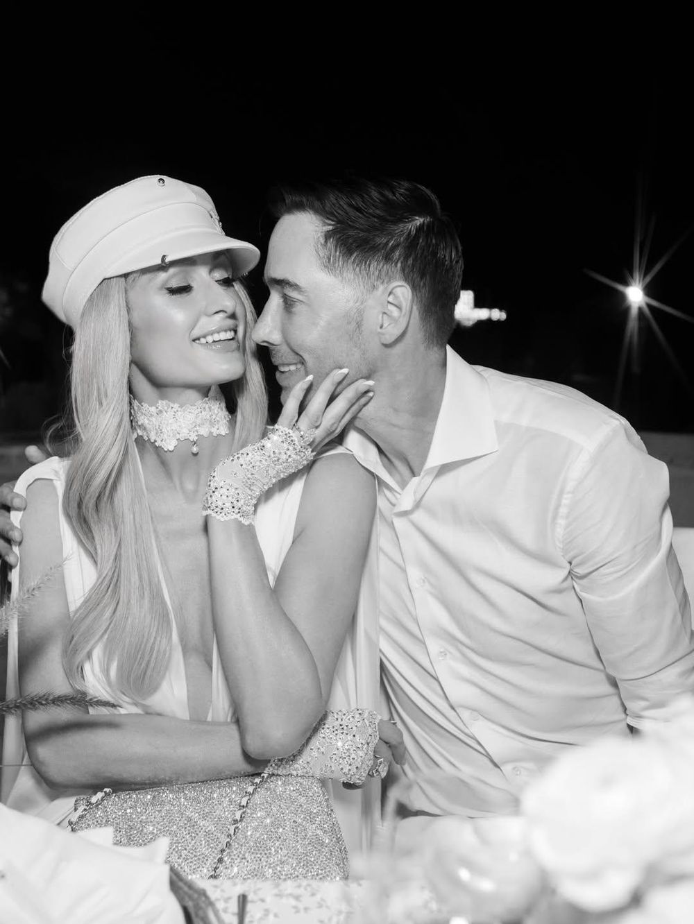 Paris Hilton renews vows with Carter Reum in a stunning beach proposal for their fifth anniversary