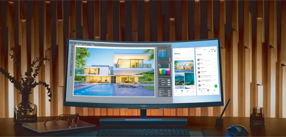 You can display your creative interface on the left side of the screen while displaying your toolbar on the right-hand side. 