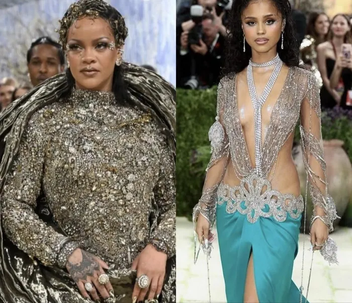 Rihanna and Tyla at the 2026 Met Gala.