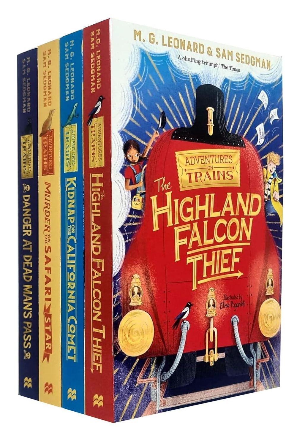 Adventures on Trains: a four-book collection for young readers