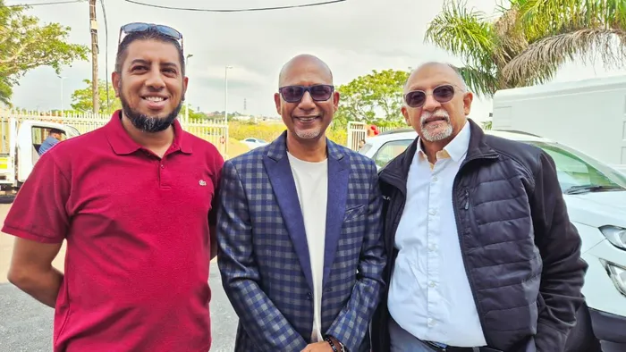 Zain Kara, from left, Ashwin Ramrooo and Jack Daya. 