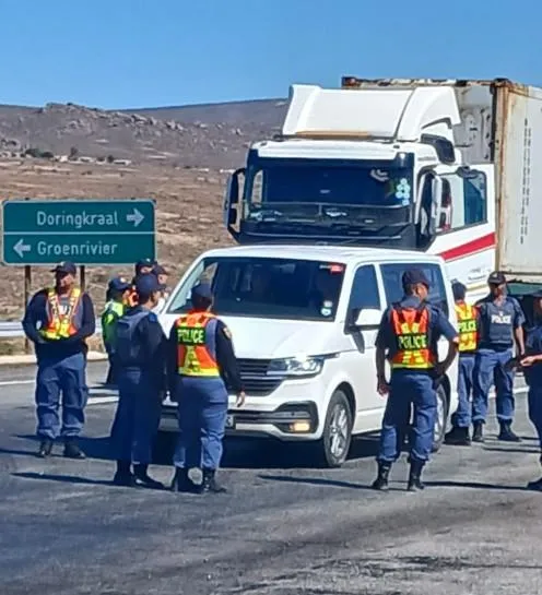 Northern Cape police intercept drugs during Safer Festive Season roadblock in Garies