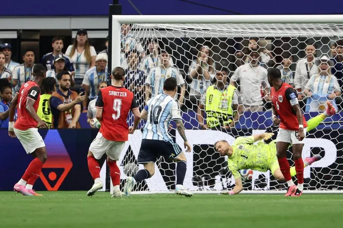 Lionel Messi has officially broken the all-time FIFA World Cup scoring record, netting his 17th and 18th tournament goals in a 2-0 win over Austria. Photo: AFP