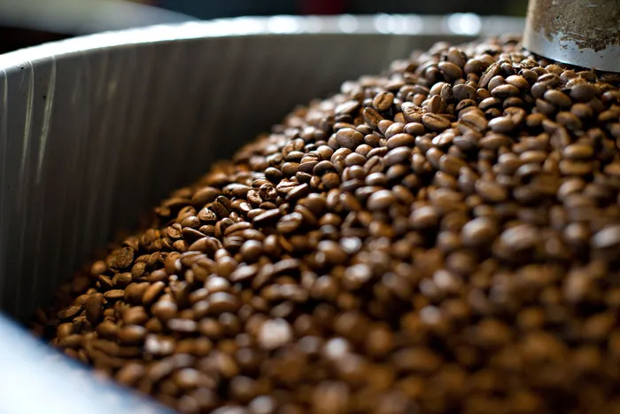 Coffee beans are cooled after roasting. Photographer: Daniel Acker/Bloomberg