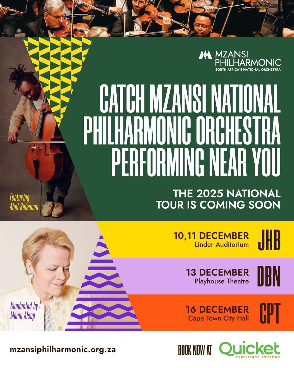 Cape Town to host grand finale of Mzansi National Philharmonic Orchestra's Voices of Home Tour"