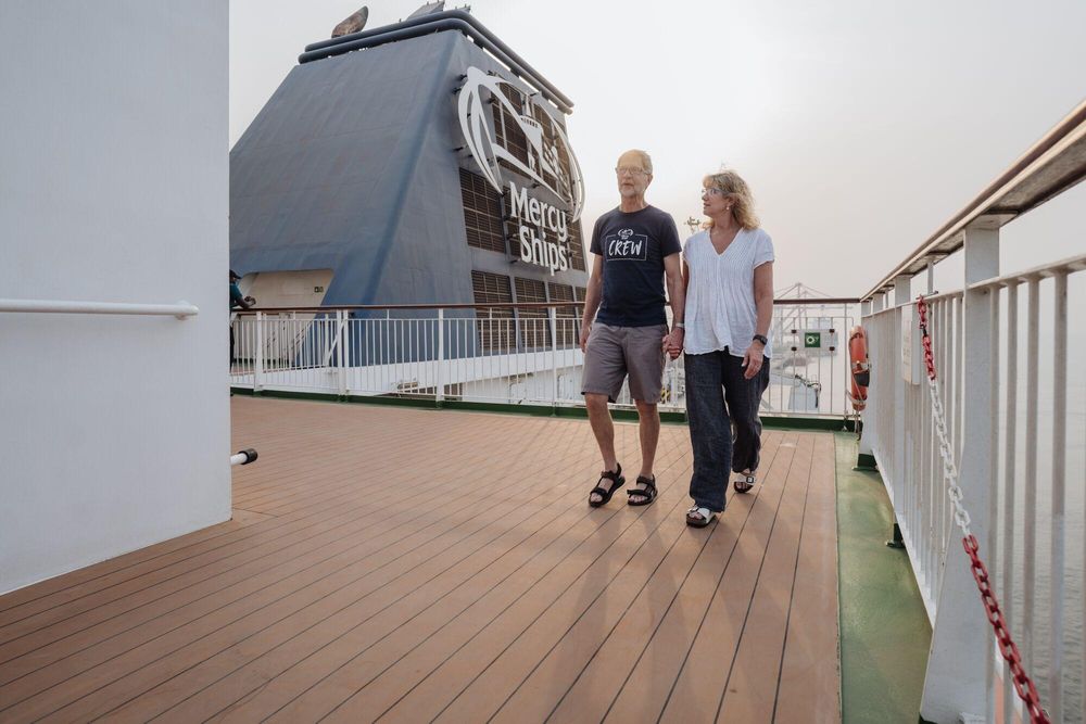 Canadian couple trades retirement for a life of healing at sea