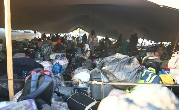 Zimbabwean nationals waiting to be processed and transported home at the Epping Home Affairs Repatriation Centre. 