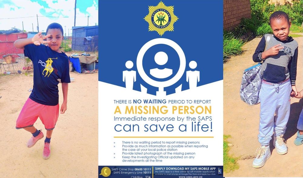 Missing boys in Bloemfontein: Police seek help to find brothers aged nine and 11 - IOL