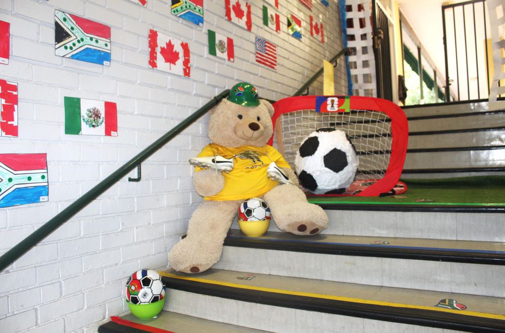 Cape Town school learners get behind Bafana Bafana