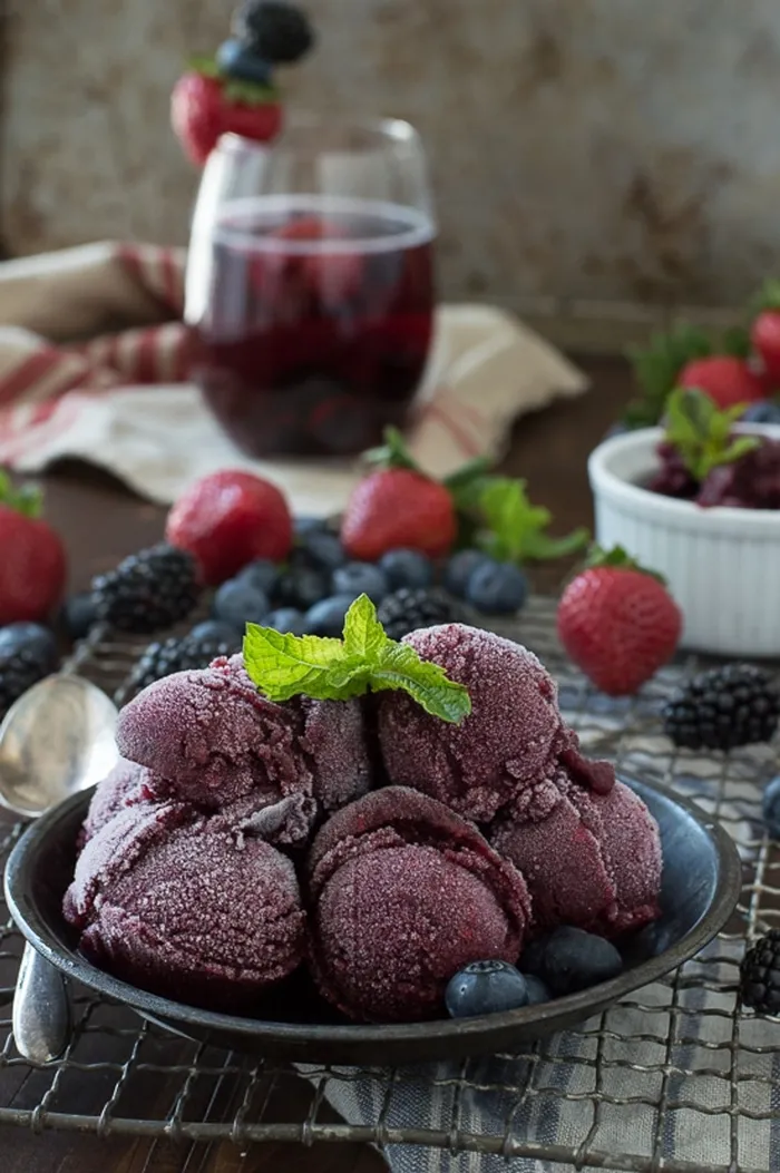 Berry sangria sorbet. Picture: Pexels