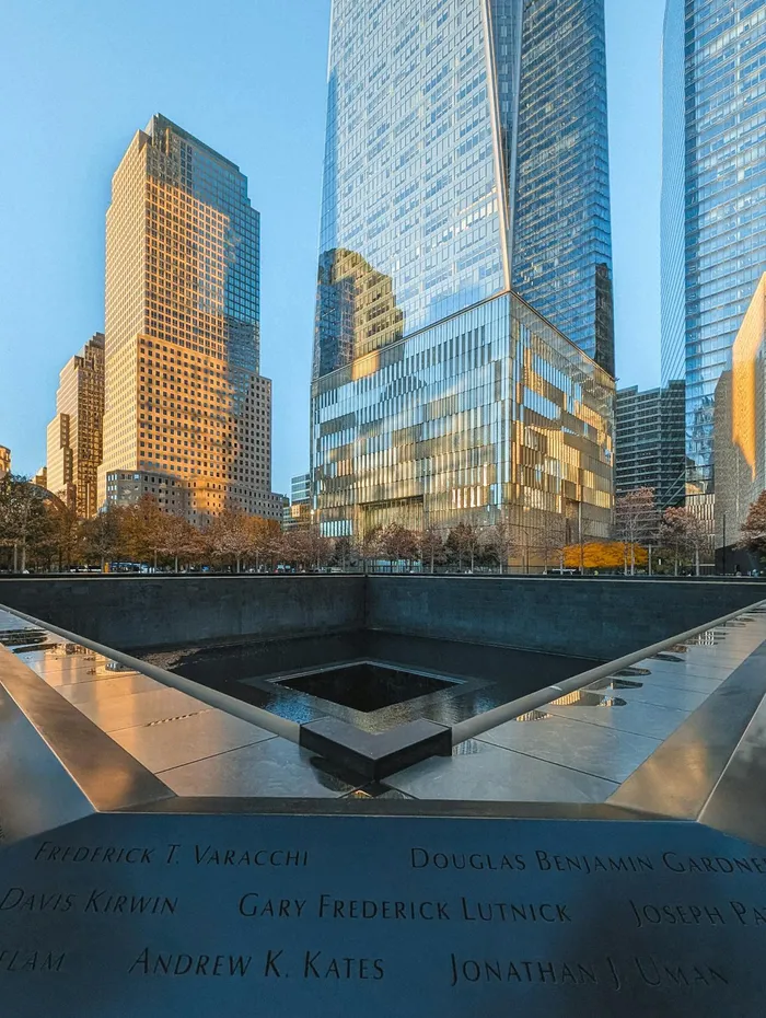 Visit the 9/11 Memorial Pools, which are built into the footprints of the original towers.