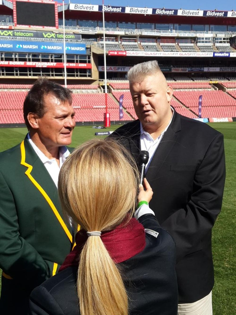 Rugby World Cup 1995 I Kobus Wiese said: ‘You can go up, down, left or ...