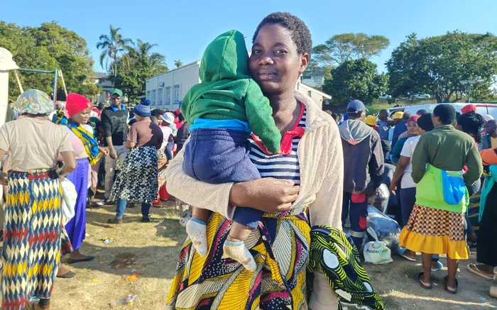 Martha Kennedy with her son Hopeson Matthew. 
