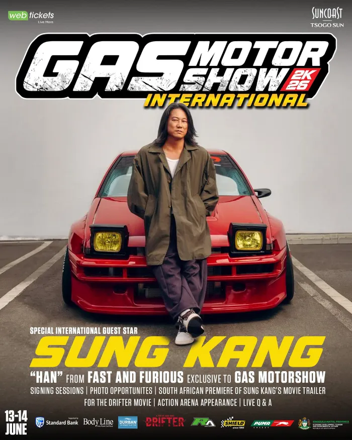 Join the excitement at Gas Motorshow International 2026 in Durban, featuring global celebrities, thrilling car displays, and a vibrant festival atmosphere. Don't miss the chance to meet Hollywood star Sung Kang and enjoy a weekend filled with automotive culture and entertainment.
