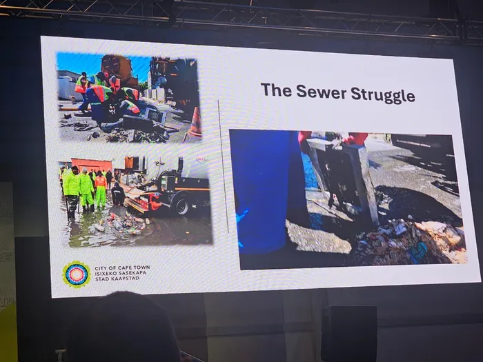 He explained, using an expression he claims came from his colleagues, that the sewage system is supposed to deal with three Ps - “pee, poo and paper”. 
