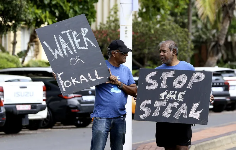 IN PICS: Statue unveiling sparks controversy as eThekwini struggles with basic service