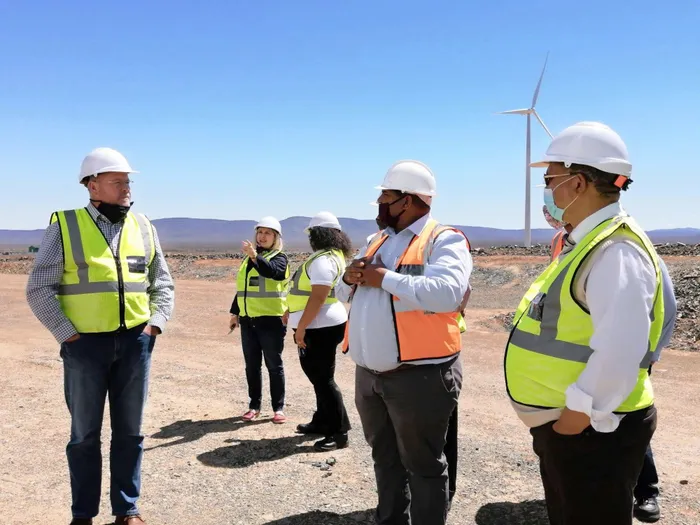 Agri Western Cape chief executive Jannie Strydom, plan manager Dennis Solomon, Agriculture MEC Ivan Meyer. Picture: Supplied
