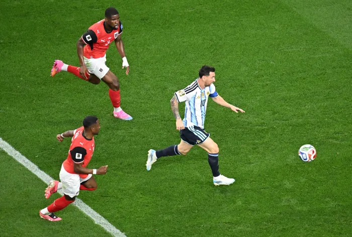 Argentina superstar Lionel Messi had the Austrian defenders chasing shadows in their Fifa World Cup match.
