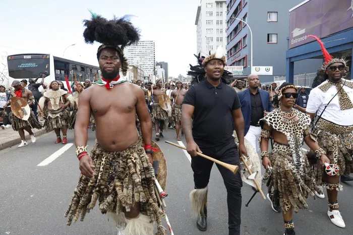 Nkosinathi 'Phakelumthakathi' Ndabandaba, left, leader of the Insizwa Ngobunsizwa Development Foundation, has clarified the organisation's stance on the June 30 deadline for undocumented foreigners to leave the country.