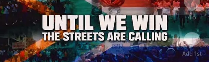 Promotional material shared on March and March social media platforms to encourage participation for protest action against undocumented African nationals.