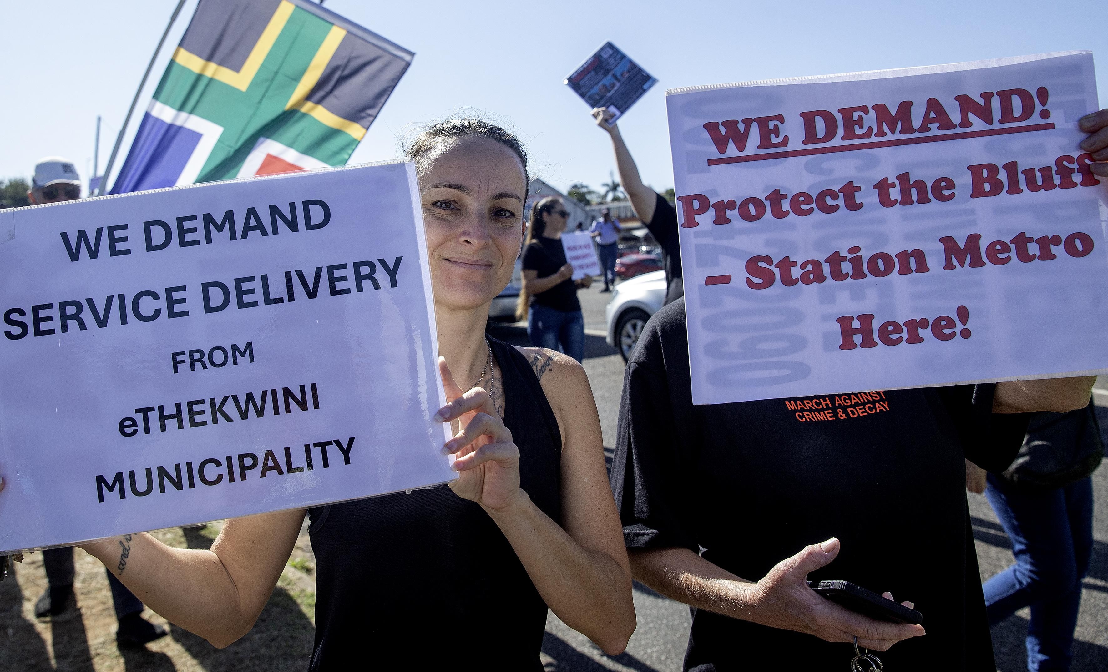 Bluff residents rally for urgent action on service delivery failures