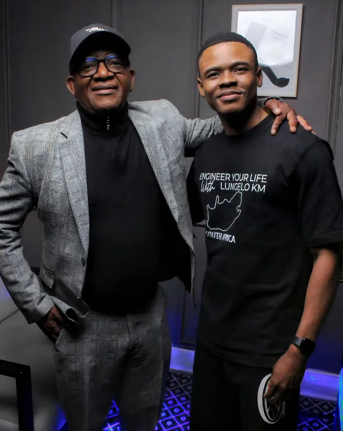 Lebo M with the host of the "Engineer Your Life", Lungelo KM. 