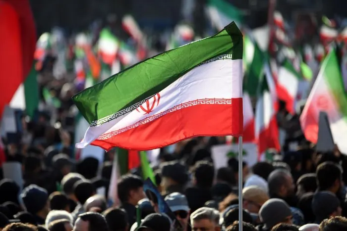 People take part in a demonstration in Tehran, Iran, on Jan. 12, 2026.