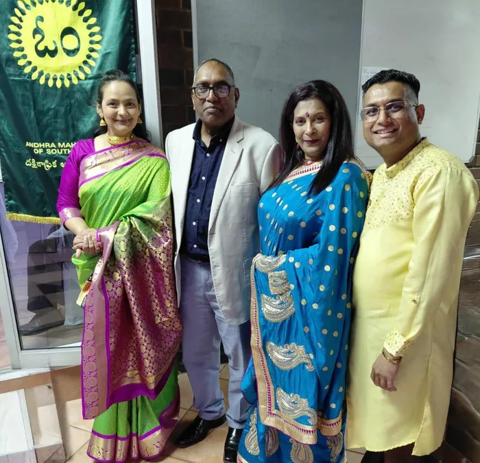 The festival’s organising committee, from left, Archana Sridhar, Menon Naidoo, Tilly Reddy, and Mishan Naidoo.