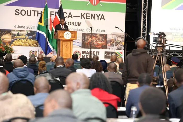 President Cyril Ramaphosa addressing the Joint South Africa-Kenya Business Forum on Thursday night.